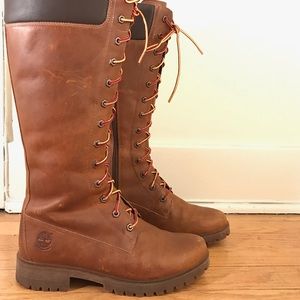 Timberland, 14" Side-Zip Lace-Up Boot, Size 9